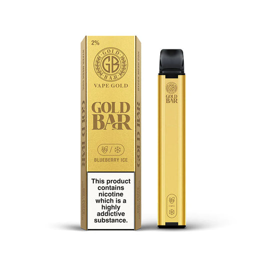 Gold Bar Disposable Vape - Blueberry Ice   - 20mg