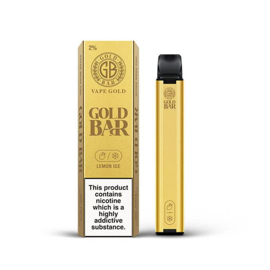 Gold Bar Disposable Vape - Lemon Ice - 20mg