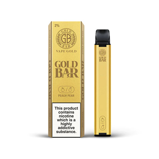 Gold Bar Disposable Vape - Peach Pear  - 20mg