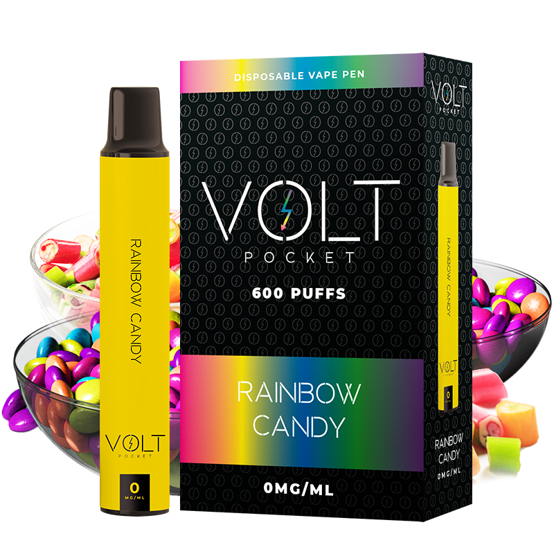 Volt Pocket Vape Disposable Pod - Rainbow Candy - 0mg